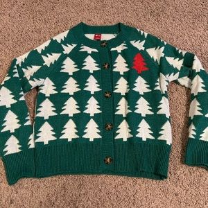 Button up Christmas sweater